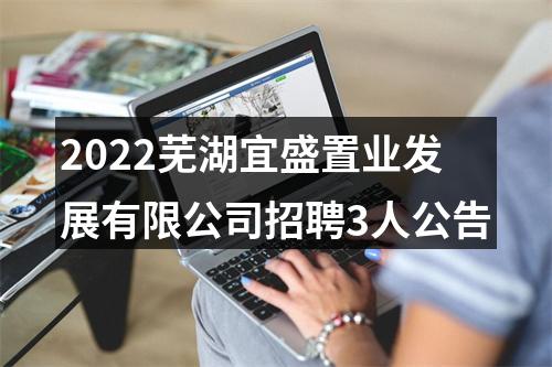 2022芜湖宜盛置业发展有限公司招聘3人公告 图片
